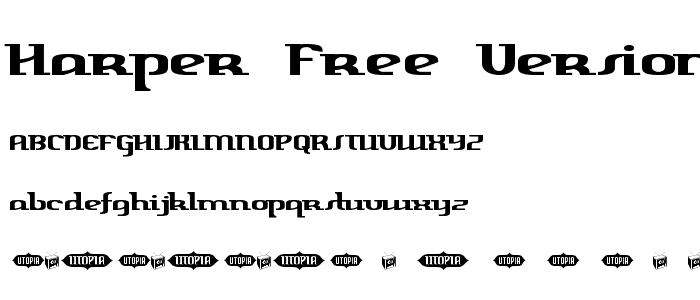 Harper Free Version font
